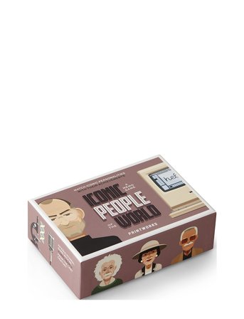 PRINTWORKS Memo Game - Iconic People - Multi/patterned - 14.5X 4.8X 10.0CM