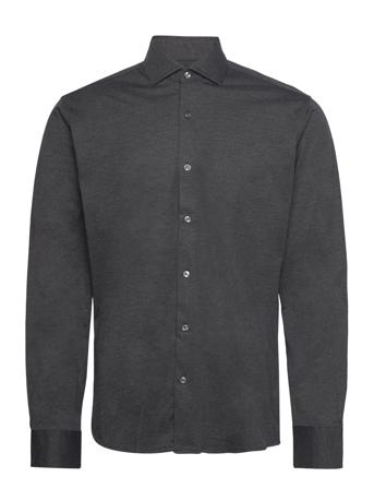 Bs Miller Slim Fit Shirt Skjorte Business Grå Bruun & Stengade*Betinget Tilbud