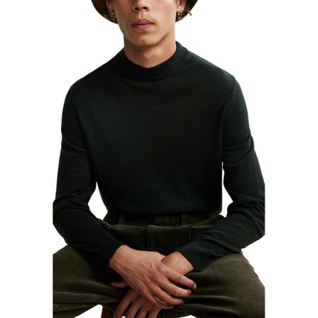 Nn07, Round-neck Knitwear Groen, Heren, Maat:L