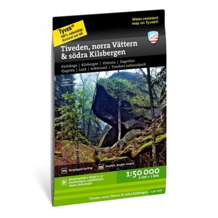 Calazo förlag Tiveden, Norra Vättern & södra Kilsbergen 1:50.000 literature Black OneSize