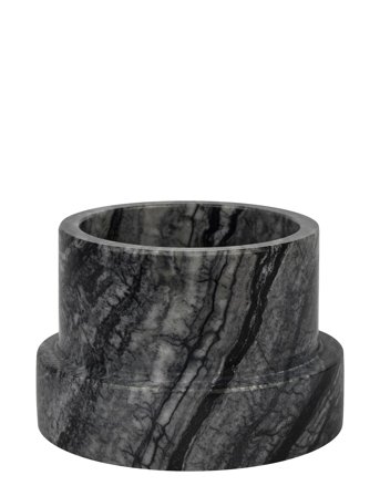 Mette Ditmer Marble Block Candleholder, Tall - Black - ONE SIZE