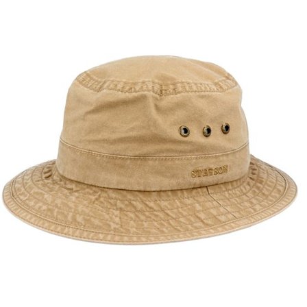 Stetson - Beige bucket Hatt - Delave Organic Cotton Khaki Bucket @ Hatstore