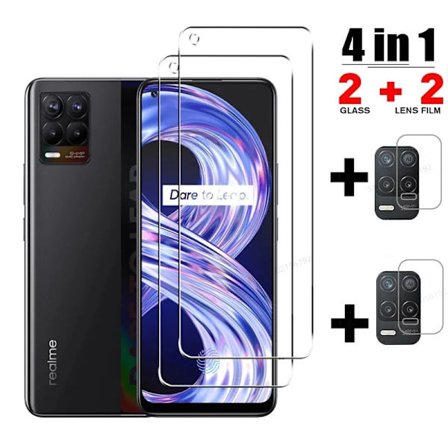 4IN1 Härdat Glas För Realme Narzo 20 Pro Kameraskydd