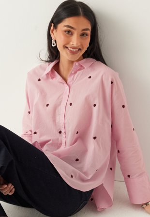 ONLY-Onlnew Lina Grace Ls Emb Shirt-L