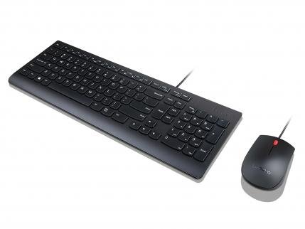 Lenovo Essential Wired Combo - tastatur- og mussett - Tysk Inn-enhet