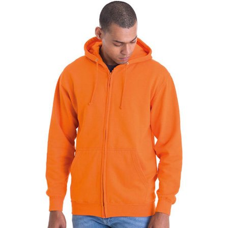 Awdis Plain Mens Hooded Full Zip Hoodie / Zoodie M Solgul