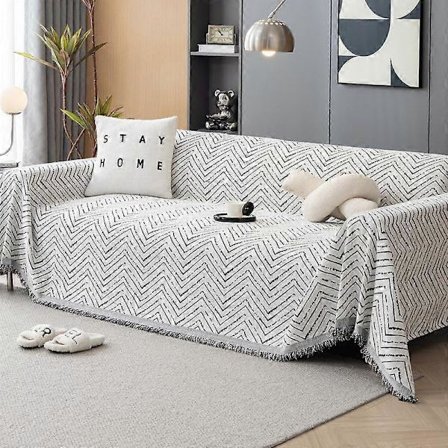 Yksinkertainen sohvanpeite naarmuuntumista estävä chenille-peitto paksu 1/2/3/4-istuttava sohvan tuolin huonekalujen suojus lemmikeille