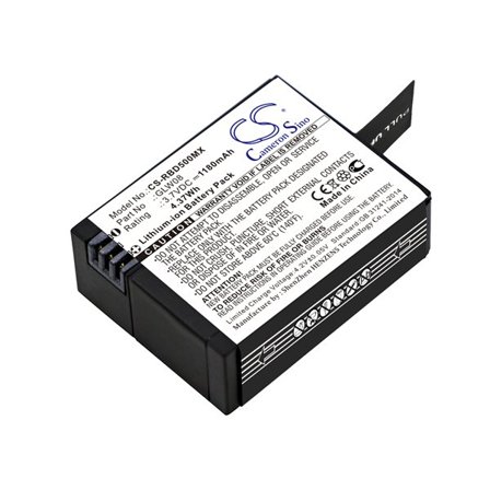 Batteri til kamera for Rollei Actioncam 500, Actioncam 500 Sunrise