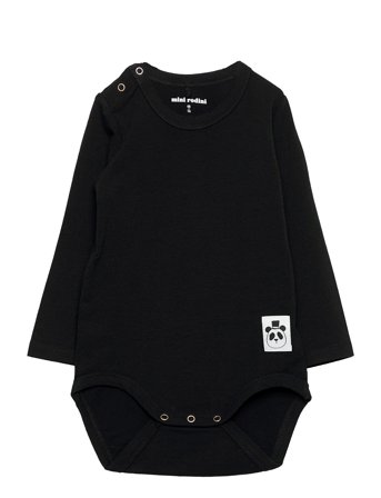 Mini Rodini Basic Ls Body - Black - 68-74