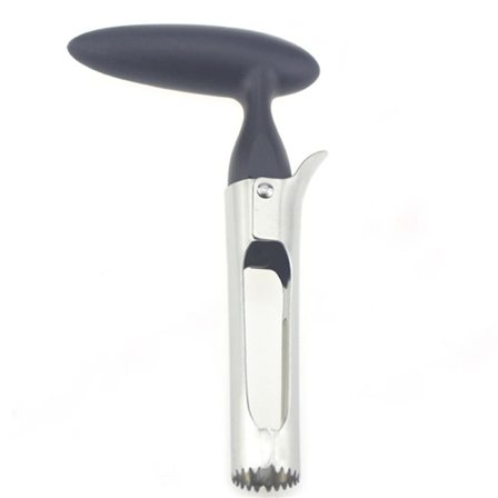 Eplekjernefjerner med ABS-håndtak, tagget rustfritt stålblad, plast