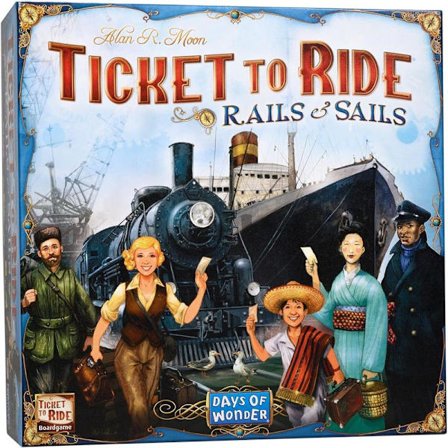Ticket to Ride: Rails & Sails - Brætspil fra Days of Wonder | 2-5 spillere