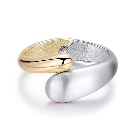 Muodikkaat, muhkeat pisaranmuotoiset 18K kullatut rannekorut naisille