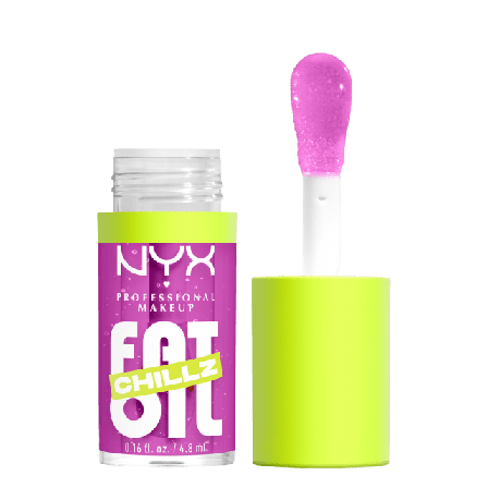 NYX Professional Makeup Fat Oil Chillz Lip Drip Läppolja Läppglans Dam Rosa 4,8 ml