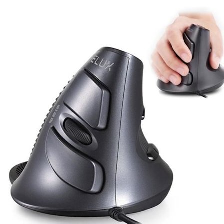 USB-trådmus - TD - Optisk - 1600 dpi - 6 knappar - Ergonomisk