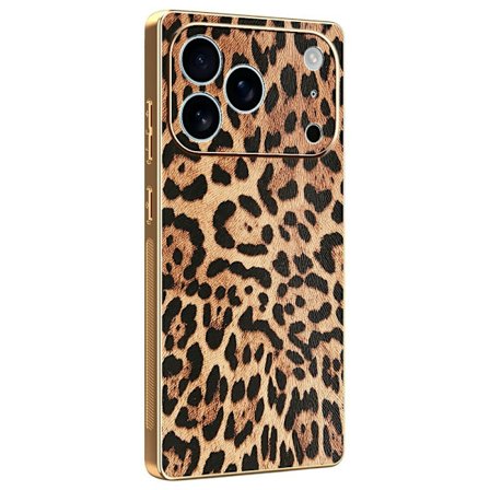 SKALO iPhone 17 Pro Leopard Cover - Brun
