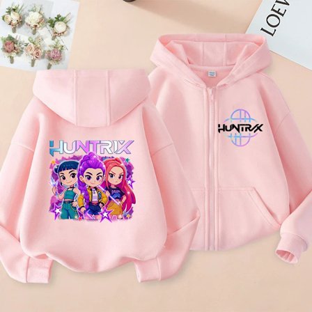 KPop anime koreansk version fashionable herre- og dame casual lynlås hoodie