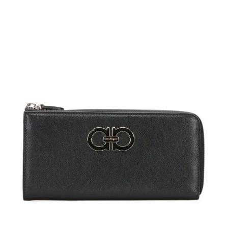Salvatore Ferragamo Pre-owned Pre-owned Leather wallets Sort, Dame Vintage Accessories, Størrelse: ONE Size