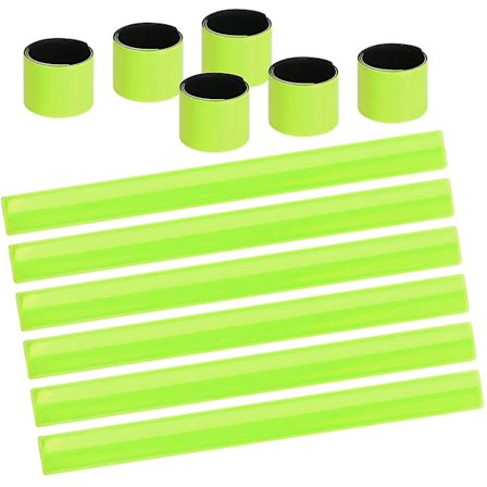 Refleksstrimler, 12 stk Refleks Snap Bånd, Højreflekterende Bærbar Håndleds-/Ankelbånd, Snap Sikkerheds Armbånd Til Cykling, Løbetur