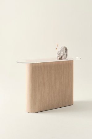 Jotex - Skjenk 35x120 Cm Transparent/ask - LIVI - Kjøp Skjenker og avlastningsbord hos Jotex