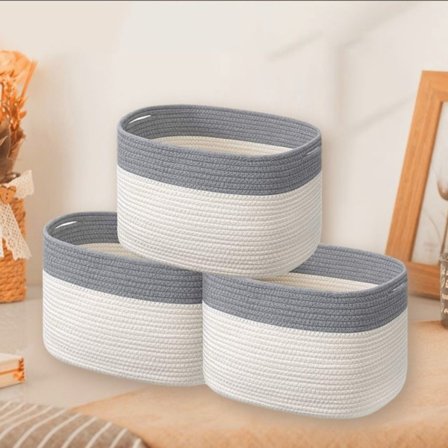 Opbevaringskurv Opbevaringsbeholder GRÅ