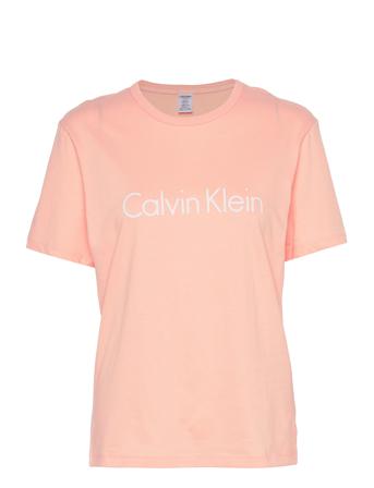 S/S Crew Neck Topp Rosa Calvin Klein