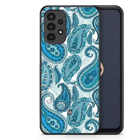 Bjornberry Skal Samsung Galaxy A13 - Blå Paisley