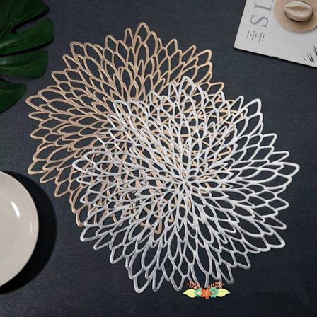 Skridsikker vaskbar PVC-bordskåner sæt med 2 varmebestandige