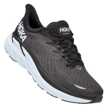 Hoka One One Men's Clifton 8 Men Running shoes Black 42 2/3