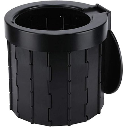 Hopfällbar toalett för husvagn, för resande trafikstockningar (svart 13,5245 cm)