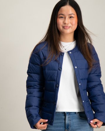 RYVLS Collarless Light Jacket Niebieski Kurtki Dziewczyna - Kids Brand Store