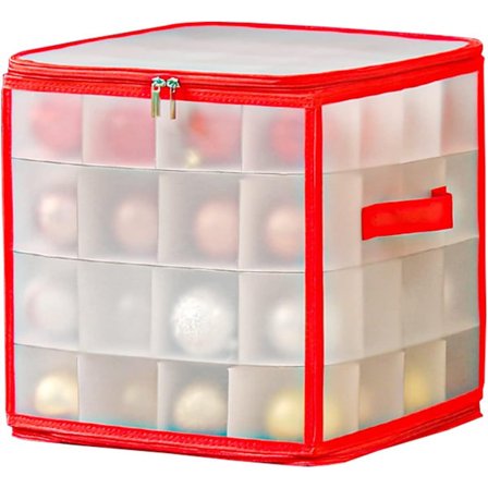 Förvaringslåda för julgranskulor, rymmer upp till 64 kulor