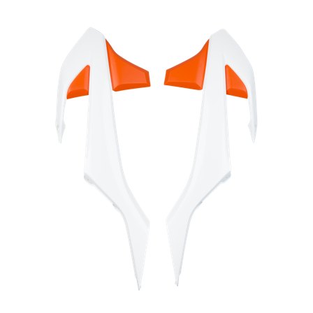 Convogliatori Radiatore Acerbis Bianco-Arancio - Gas Gas MC 85 2021-2022