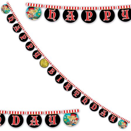 Jake og Piraterne Happy Birthday Guirlande