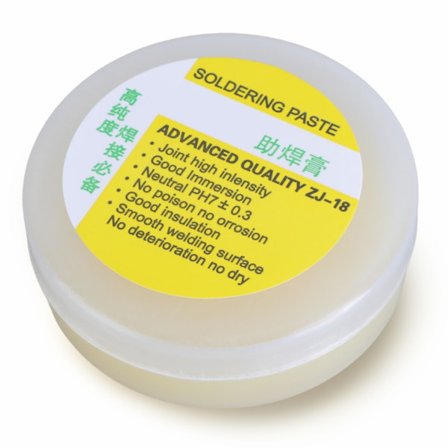 Loddepasta for reparasjon av elektroniske komponenter og vedlikehold av datautstyr