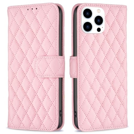 SKALO iPhone 16 Pro BINFEN COLOR Quiltet Pung - Pink