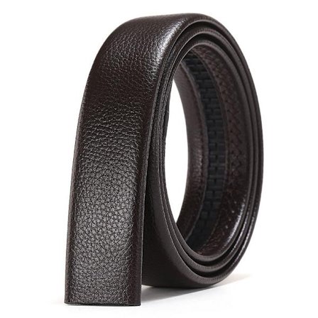 Herre Skinn Belte Reim Kun 35mm 1 3/8, Skinnbelte uten Spenne, erstatningsbelte