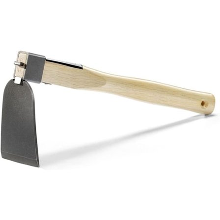 Hagehakke, hageredskap gravehakke og rake, håndhakke med trehåndtak for å løsne jord og fjerne ugress