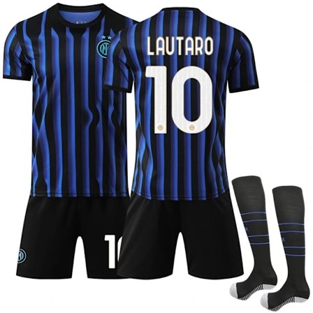 Lautaro Inter Milan Hjemmedrakt 2025-2026 for Barn, Størrelse 10 hjemme home