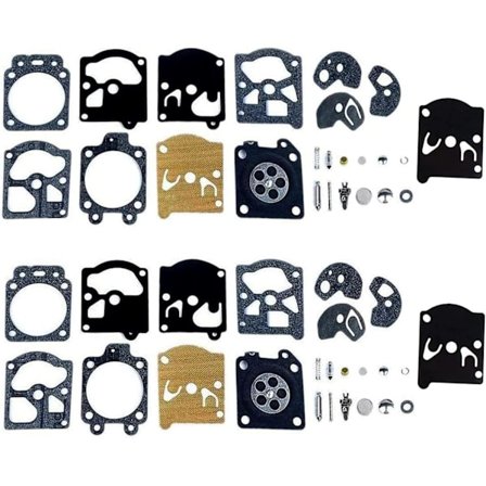 Förgasarreparationssats Packning Membran Kompatibel med Walbro K10-WAT WA & WT-serien STI-HL Husq-Varna Poulan McCulloch Echo (2 set)