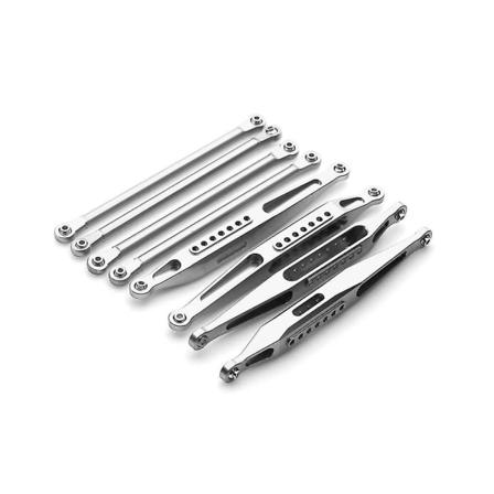 8 stk metal forreste og bagerste chassisledsæt til 4wd solid aksel 1/8 Rc bilopgraderingsdele, 1