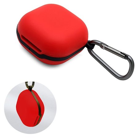 Samsung Galaxy Buds Pro enkelt silikonfodral med spänne - Röd