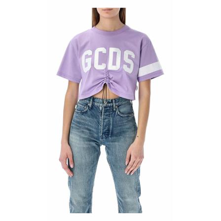 Gcds T-Shirt Cc94W130115C Lilla, Dame T-shirts