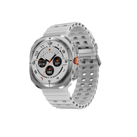 Smartwatch med Bluetooth-opkald, lokal musik- og video-download, 32 GB lagerplads og understøttelse af TWS-hovedtelefoner, sølv