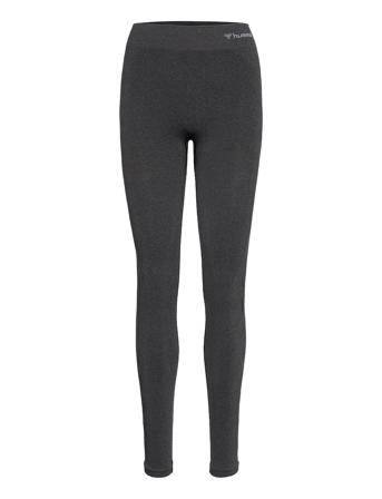 Hmlci Seamless Mid Waist Tights Running/training Tights Svart Hummel