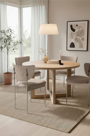 Homeroom Collection - Alfred 2-pack ruokailutuoli - Luonnonväri - Tuolit - - Homeroom