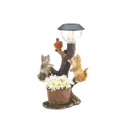 Hagefigur Solhagedekorasjon Lys Harpiksfigur Sollys Velkommen Lys Solhagedekorasjon