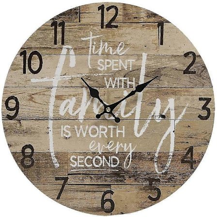 Uteklokke, Stor Uteklokke Innendørs Klokke Vanntett Veggklokke Værbestandig Tikkeløs Batteridrevet Dekorativ Klokke for Patio Basseng - Perfekt