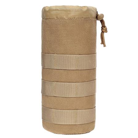 Verkkohihna Taktiikka Vedenpullo Pussi Molle Kiristysnauha Pullo Pidike Vaellus Matkailu Mud color