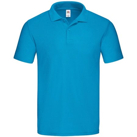 Fruit Of The Loom Original Polotröja för Herr 3XL Azure Blue