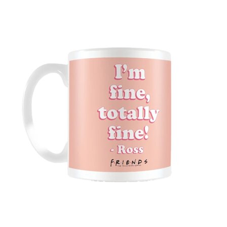 Friends Ross Quote Mug En Storlek Vit/Persika